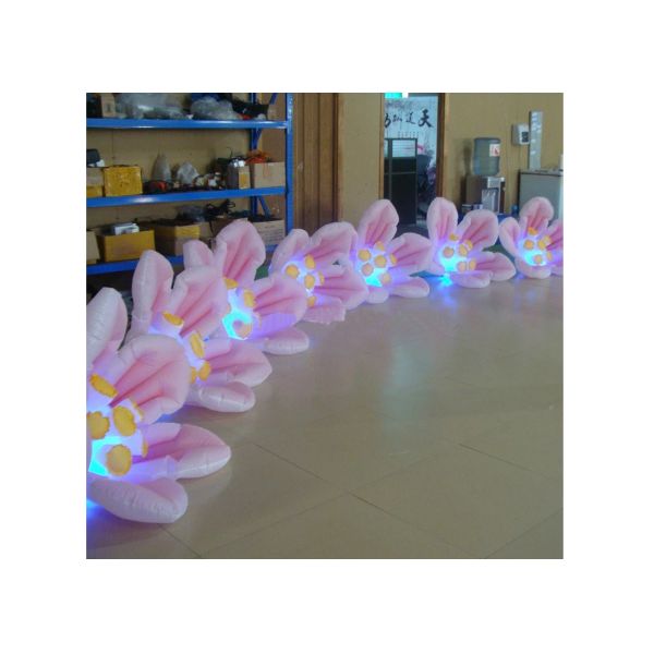 Flower Shape Inflatable Light Tube For Outdoor / Indoor Promotion 2.5m Height