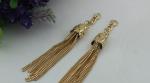 New style zinc alloy 120 MM chain tassel pendant end caps cord ends with chains