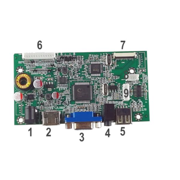 1920x1080 IPS LCD Screen Accessories With VGA AV USB EDP Screen Driver Board