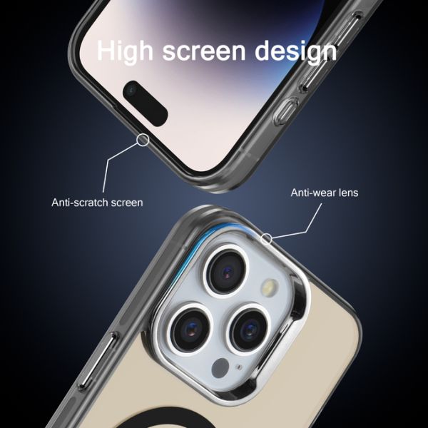 IMD Matte Clear Magnetic Magsafe Phone Case Shockproof For iPhone 15 16 Pro Max