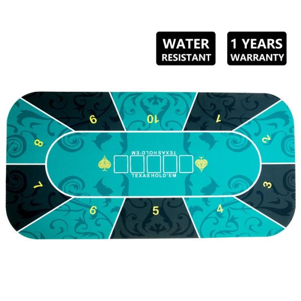 Minglu CPM-002 Professional Sure Sick Rubber  Poker Table mat Top Play Cards Gambling Poker mat