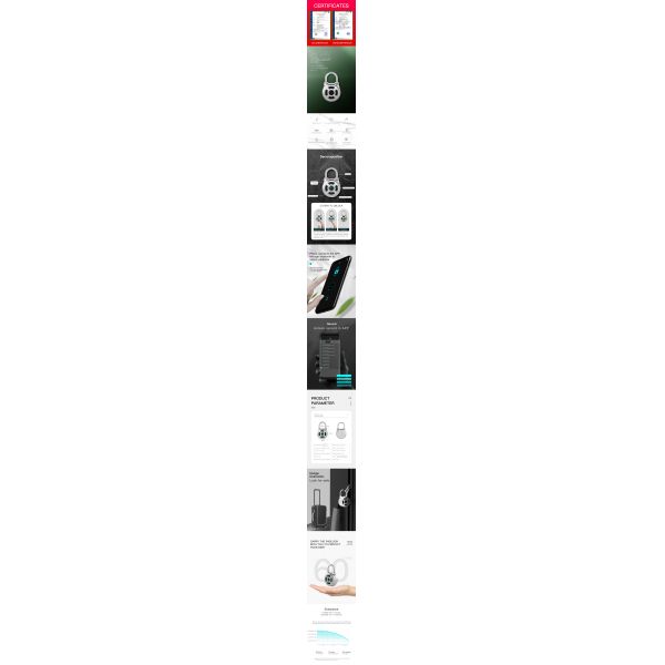 Long Standby Bluetooth Smart Padlock Wireless Remote Control Padlock