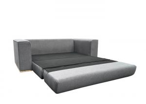 Quality Folding Seat Fabric Sofa Bed Foam Bedding Cloth Sofa Bed Dark Gray for sale