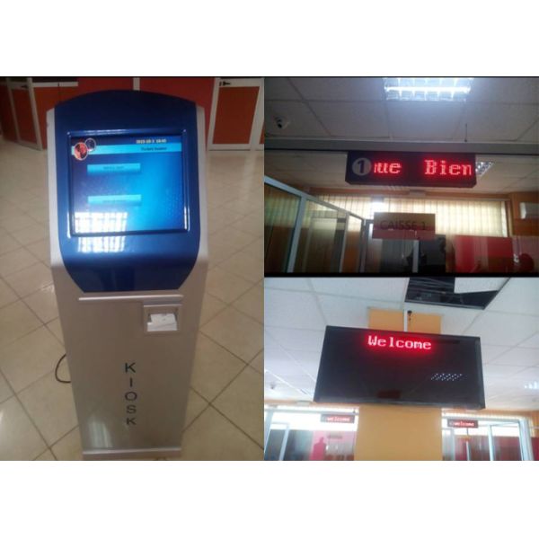 LCD Counter Queue Management System Wireless Wired Qms