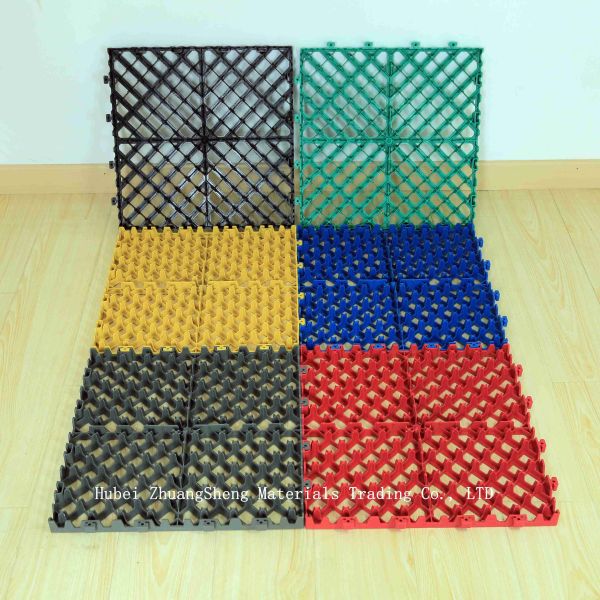 2.8mm Plastic Floor/ Plastic Permeable Floor/ Modern Interlocking PP Flooring Indoor Sports Plastic Floor Mats