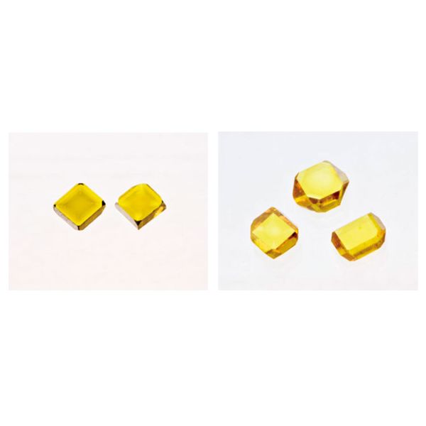 Yellow Single Crystal Diamond Plates Crystal diamond cutting tools Diamond