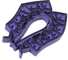 Shoe and Leather cutting Click die steel rule BE BD TE AE 32x2.0 , 19x2.0mm