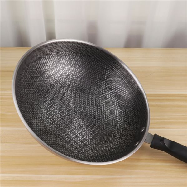 Non Stick 32cm Stovetop Frying Pan Honeycomb Stainless Steel