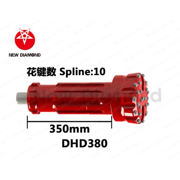 8 Spline DTH Threaded Button Bits With Ballistic / Parabolic Button Shape