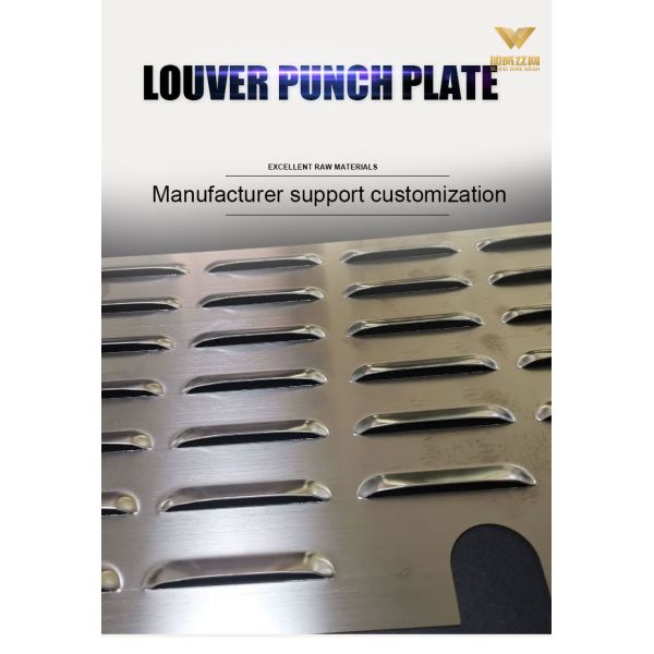 Decorative 304 Stainless Perforated Sheet SS304 Louver Punch Metal Mesh With Customized Perforated Patterns