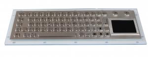 Quality Stainless Steel Kiosk Braille Ip65 Keyboard With Touchpad , Customized Layout for sale