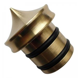 Quality Oil Fuel Cap CNC Turning Parts Copper Polishing Finnish Micro Machining Durable for sale