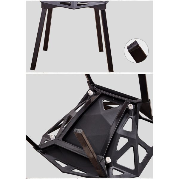 Polypropylene Plastic Restaurant Chairs Stackable With Minimalism Design