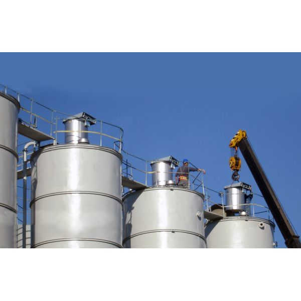 Industrial Vibrating Cement Silo Top Dust Collector For Concrete Mixing Station