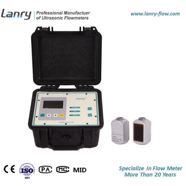 Portable Doppler Ultrasonic Flow Meter With Data Logger Function