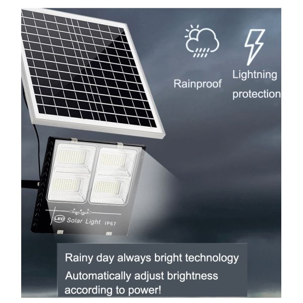 Road Lighting 25W 60W 100W 150W 200W 300W Wireless Motion Sensor Solar LED Floodlight