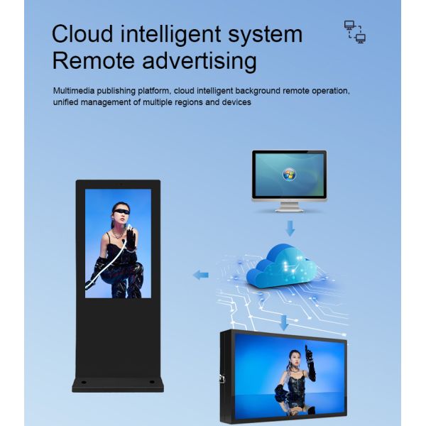 Double-sided Outdoor LCD Digital Signage with 10-Point Capacitive Touch and 2*5W Speaker for Interactive Displays