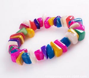 Quality Shell crafts shell bracelet color stone bracelets for sale