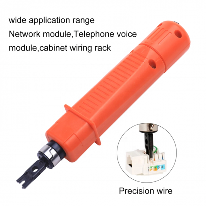 Network Punch Down Tool for 110 IDC Wiring Block Orange Network Hand Tool