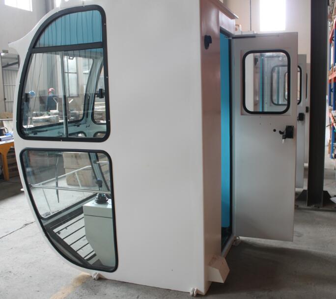 Driver Operator Cold Rolled Steel Overhead Crane Cabin With Head Lamp