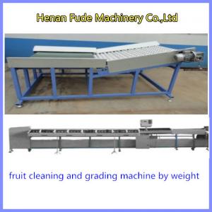 Quality apple grading machine, Fruit Cleaning and Grading Production Line, peach weight sizer for sale