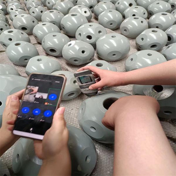 Durable Q235 Space Frame Parts Decoiling Space Truss Connection 960mm Roof