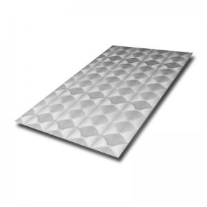 China Customizable 304 Stainless Steel Metal Decorative Sheet 3D Laser Finish on sale