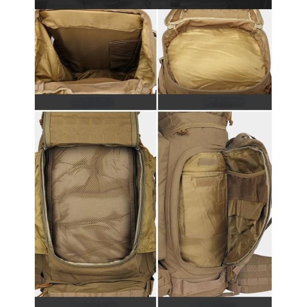 90L Tactical Backpack with Molle System for Outdoor Camping Hiking