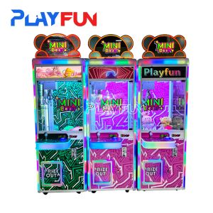 Quality Factory Customized Coin Operated Plush Toys Claw Machine Mini Bear Pink Crane Catch Machine for Shopping Mall for sale