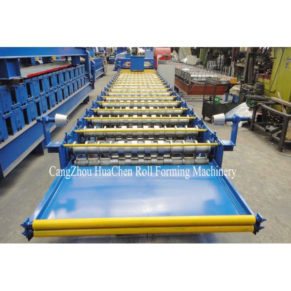 Hi Rib Trapezoidal Wall Panel Roll Forming Machine , roof sheet forming machine