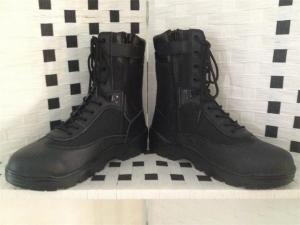 Quality Hot sale black leather boot/combat boot for sale