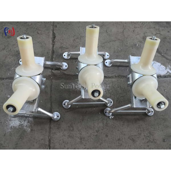 Cable Turning Radius Wire Pulling Rollers V Shaped Nylon Sheave