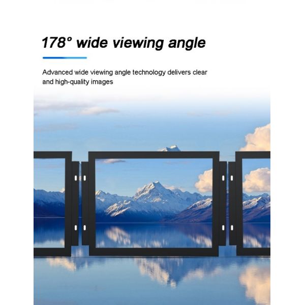 10.1 Inch 1280*1024 Embedded Panel Mount Industrial Capacitive Touchscreen Monitor Display High Brightness 1000Nit for Outdoor