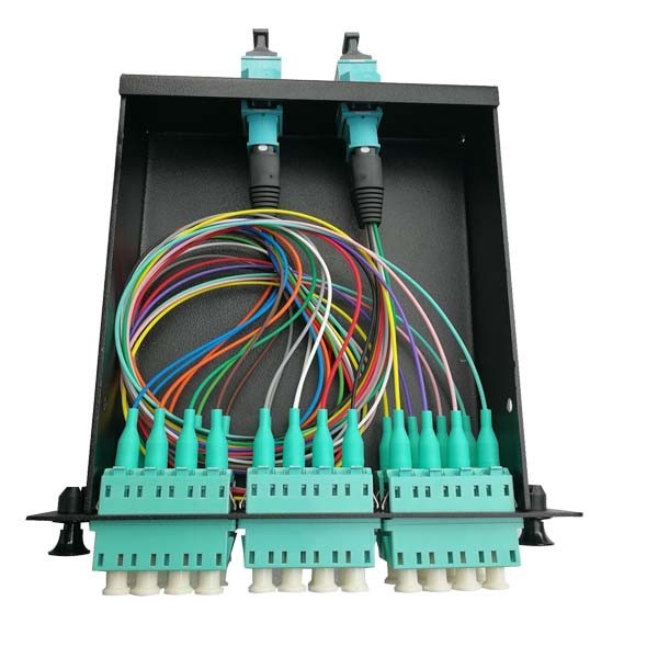 MPO/MTP - LC 12F Cassette Modular Patch Panel Cabinet 4u Fiber Enclosure