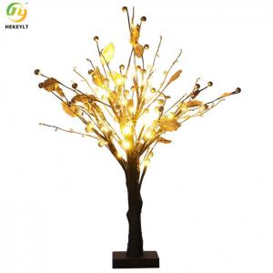 Quality Gold Flower Iron Plastic Bedside Table Lamp USB Port Adjustable for sale