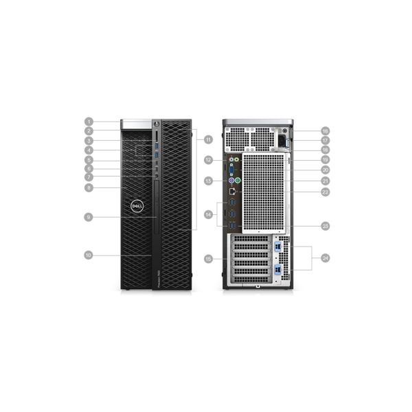 Dell Precision T5820 Xeon W-2223 8G 256G M.2 Desktop Computer with 425W Power Supply
