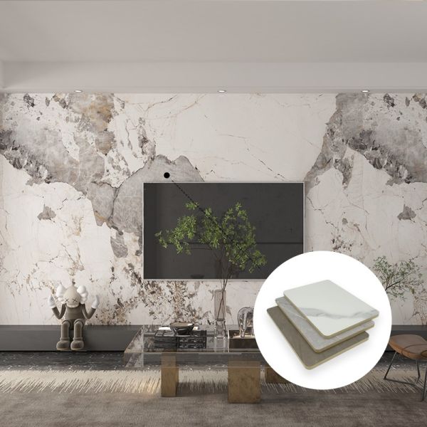 Damask Pattern Carbon Crystal Plate Wall Panel with Wood-plastic Composite Material