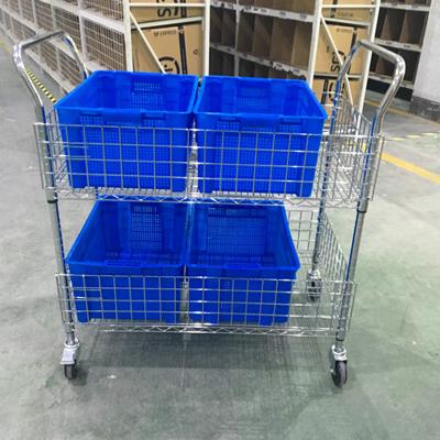 Mobility Chrome Wire Security Carts, Tools Storage Logistics Trolley