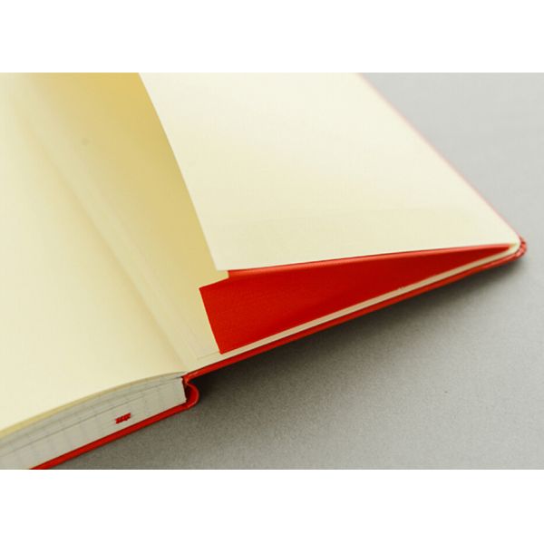 Red Color A6 Ring Binder Organiser With Pen Holder / Snap Fastener / Back Pocket
