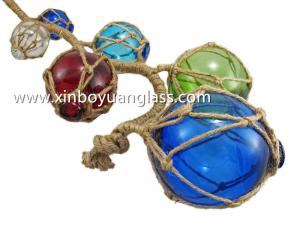 China Colored glass floating fishing balls on sale