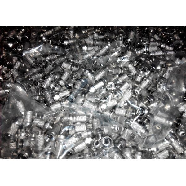 Nickel Plated Twist On Coax Connector 18mm For RG59 RG6(5C-FB) CATV Adaptor