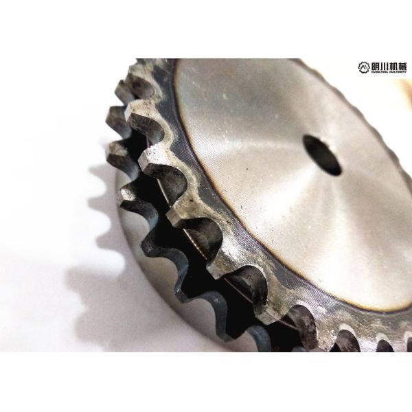 45C Material Double Chain Sprocket With Surface Heat Treatment ISO9001:2008 Certificated