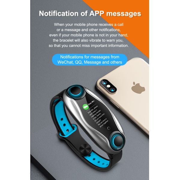 BLE Smartwatch Earbuds 2 In 1 TWS T90 Screen Touch Watch