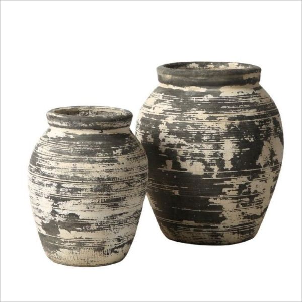 Drainage Round GRC Planter Pots For Indoor And Outdoor Gardens
