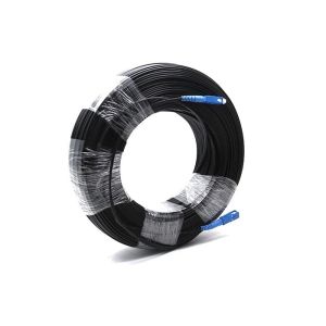 Buy cheap 50meters Indoor Fiber Optic Cable / Black LSZH Fiber Optic Jumpers from wholesalers