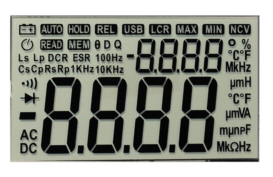 Car Gauges TN Lcd Segment Display , Auto Parts Arduino Lcd Display 1 / 3 Bias