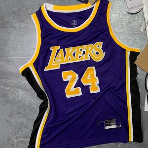 Quality 24 NBA Team Jerseys Embodied Purple Orange Striped Basketball Jersey Quick Dry for sale
