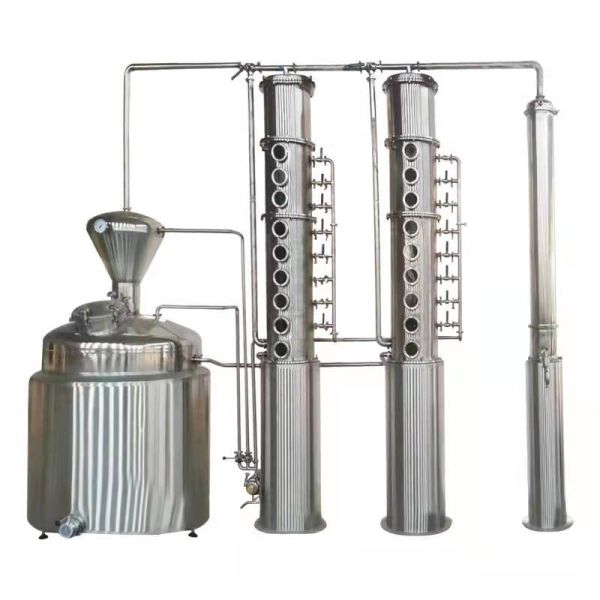 2000lt Red Copper Alcohol Distillation Column Equipment for Processing Types Alcohol