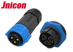 Quality Jnicon PA66 Plastic Waterproof LED Connectors , 3 Conductor Waterproof Connectors for sale