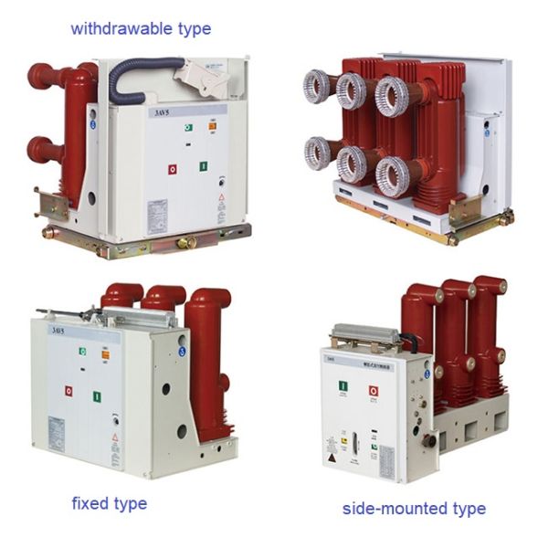 Three Phase Indoor Vacuum Circuit Breaker High Voltage Side Mounted AC 50HZ 12KV 3150A